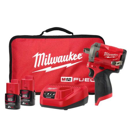 Milwaukee M12 FUEL 1/2In Stubby Impact Wrench Kit
