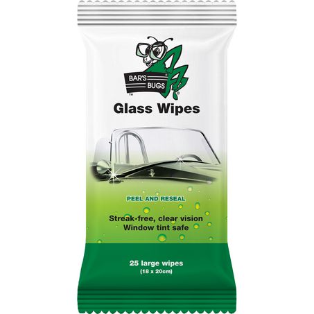 Bar's Bugs Glass Wipes 25 Wipes