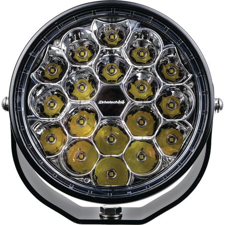 Drivetech 4X4 170 mm Round LED Driving Light, Black Powder Coated
