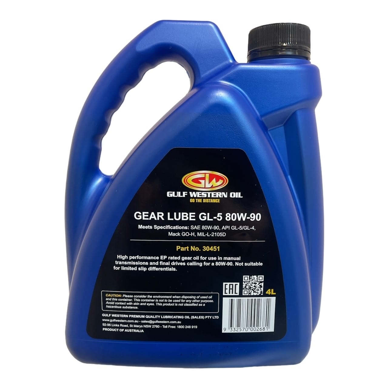 Gulf Western Gear Lube 80W-90 4L