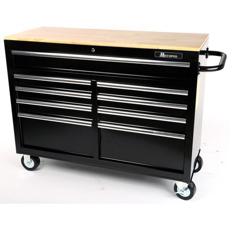 Mechpro Blue 9 Drawer Workbench Tool Trolley 46in