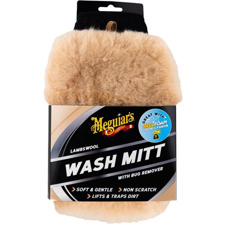 Meguiar's Lambswool Wash Mitt with Bug Remover