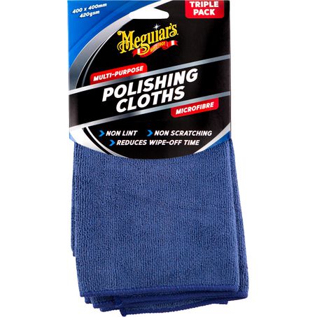 Meguiar’s Multi-Purpose Microfibre Polishing Cloth Triple Pack