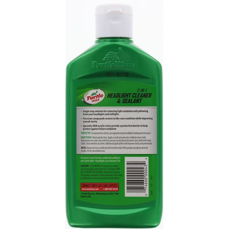 Turtle Wax 2 in 1  Headlight Cleaner & Sealer 266ml