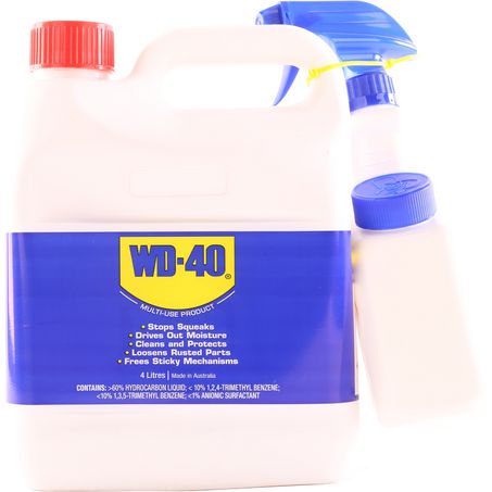 WD40 Multi Purpose Lubricant 4L & Sprayer Applicator