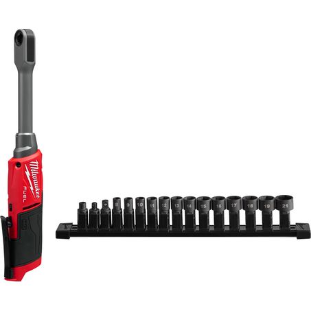 Milwaukee M12 FUEL Pass Through Ratchet with Insert Accessories