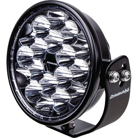 Drivetech 4X4 170 mm Round LED Driving Light, Black Powder Coated