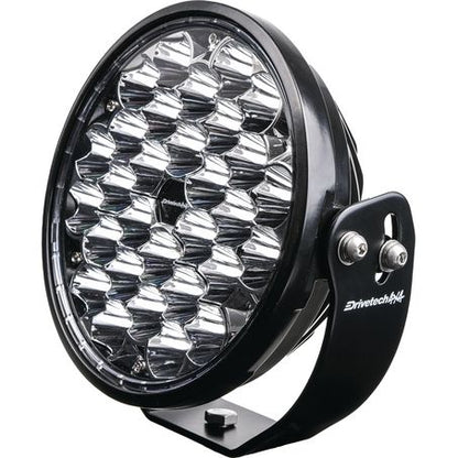 Drivetech 4X4 220 mm Round LED Driving Light, Black Powder Coated