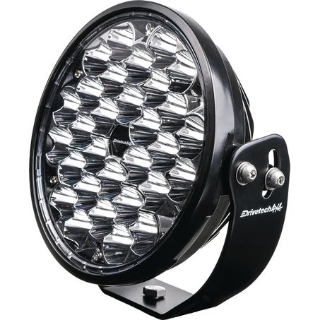 Drivetech 4X4 220 mm Round LED Driving Light, Black Powder Coated