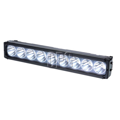 Great Whites LED Driving Light Bar with Halo 9-32V (9 x 10W LED's) Spot Beam