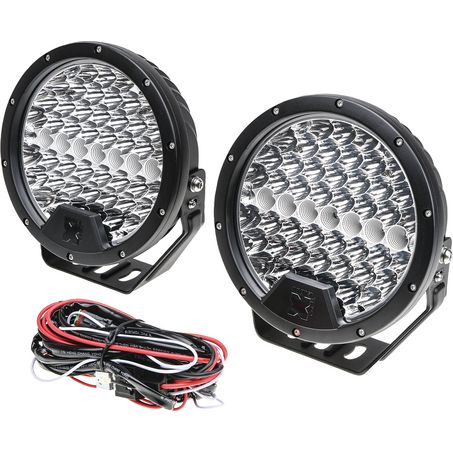 Maxi Trac 220mm LED Driving Light Kit, 20582 Lumens, Waterproof, Wiring Harness Included
