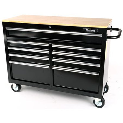 Mechpro Blue 9 Drawer Workbench Tool Trolley 46in