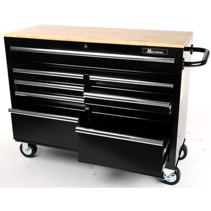Mechpro Blue 9 Drawer Workbench Tool Trolley 46in