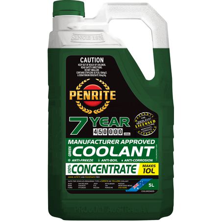 Penrite 7 Year 450,000km Green Coolant Concentrate 5L