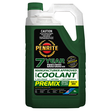 Penrite 7 Year 450,000km Green Coolant Premix 5L