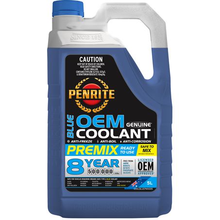 Penrite Blue OEM Approved Coolant Premix 5L