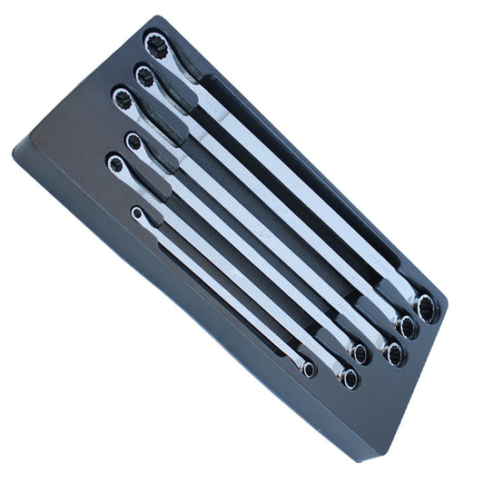 SP Tools Spanner Set Ring Flat 6 Piece Metric